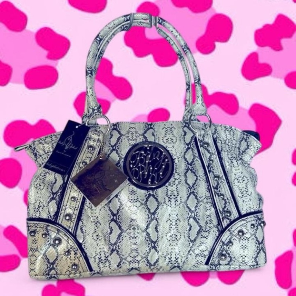 90s y2k Bratz coded baby phat Kimora Lee Snakeskin Purse Bag